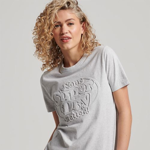 Camiseta Para Mujer Vintage Cooper Emboss Tee Superdry