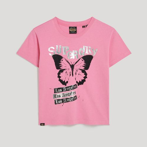 Camiseta Para Mujer Lo-Fi Rock Fitted Tee Superdry