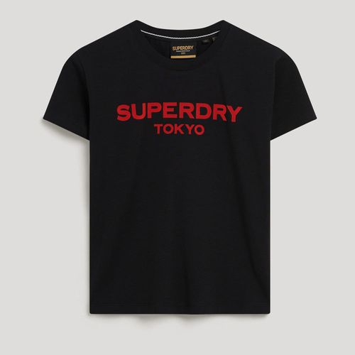 Camiseta Manga Corta Para Mujer Sport Luxe Graphic Fitted Tee Superdry