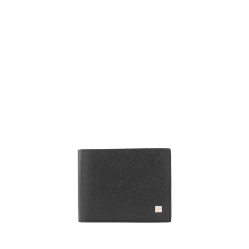 Billetera extraplana con inserto negro Roble