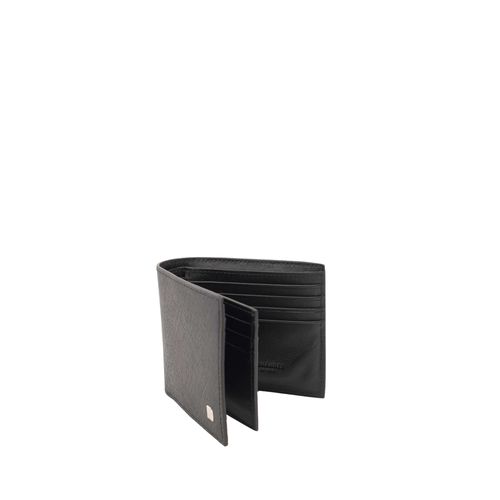 Billetera extraplana con inserto negro Roble