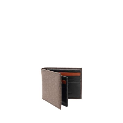 Billetera extraplana con inserto café Palenque