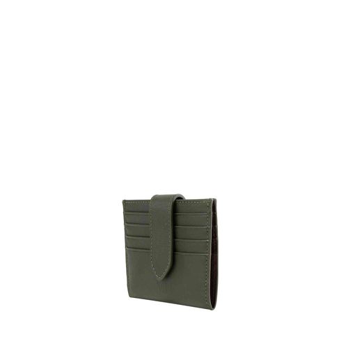 Tarjetero broche 18 tarjetas malaquita Esencial