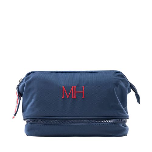 Neceser dos cremalleras azul MH Light
