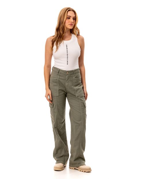 Pantalón tipo cargo para mujer