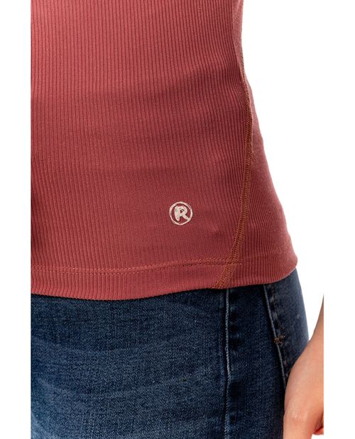 Camiseta básica manga sisa para mujer
