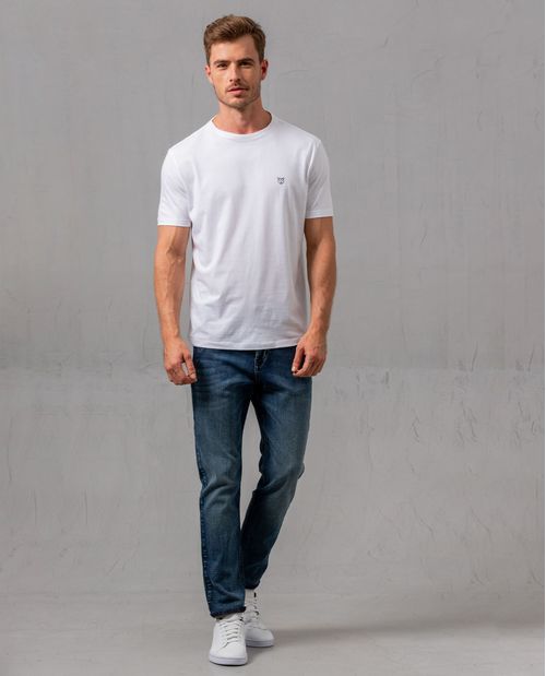 Jean Slim tono oscuro para hombre