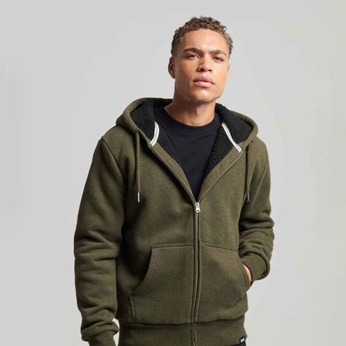 Buzo Abierto Para Hombre Essential Borg Lined Zip Hood Superdry