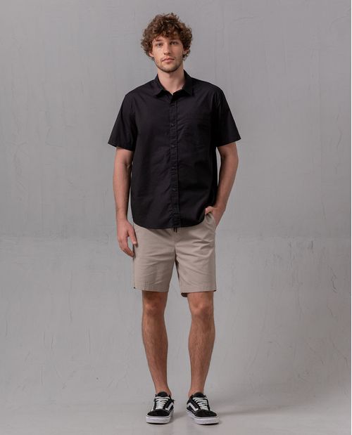 Bermuda con pretina elástica para hombre