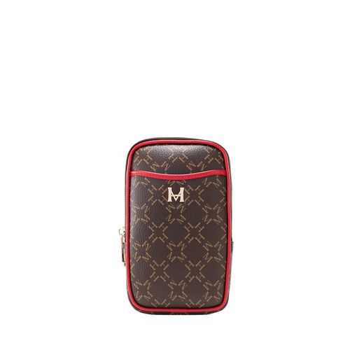 Estuche porta celular elena café rojo Primario Básico