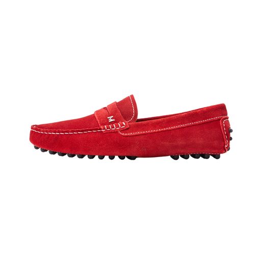 Mocasín miraflores rojo gamuza MH Mocs