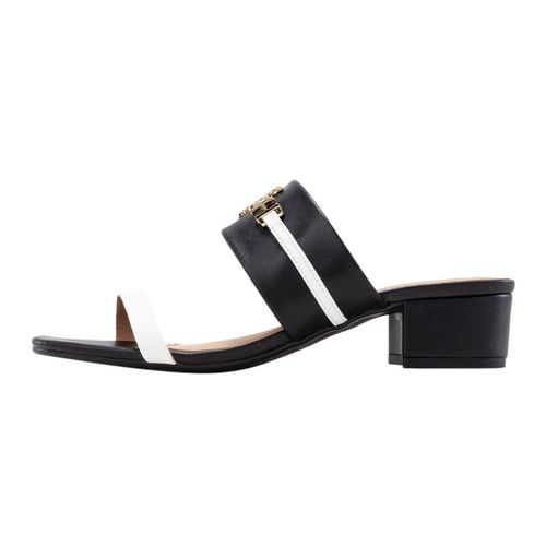 Sandalias Lina negro blanco Beach