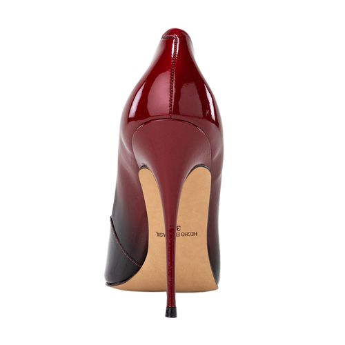 Tacones calypso negro granate Glamour