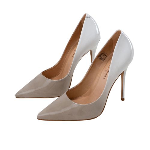 Tacones calypso gris marfíl Glamour