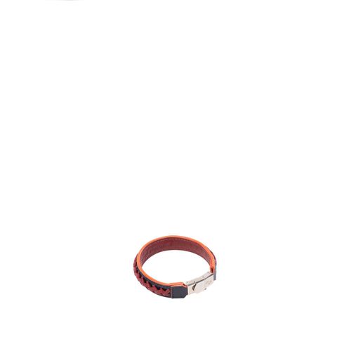 Brazalete tejido incrustado azul borgoña