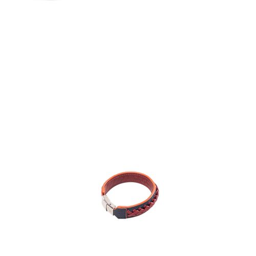 Brazalete tejido incrustado azul borgoña