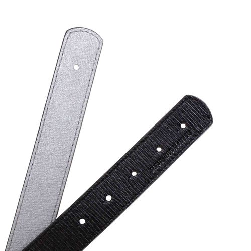 Tira monograma doble faz negro plata