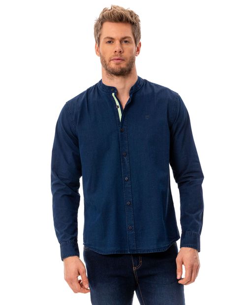 Camisa cuello neru para hombre