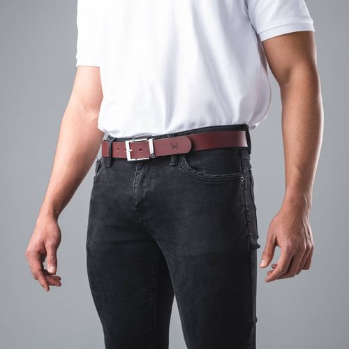 Cinturón casual Mario vinotinto lt