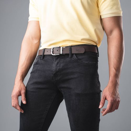 Cinturón casual Mario café lt