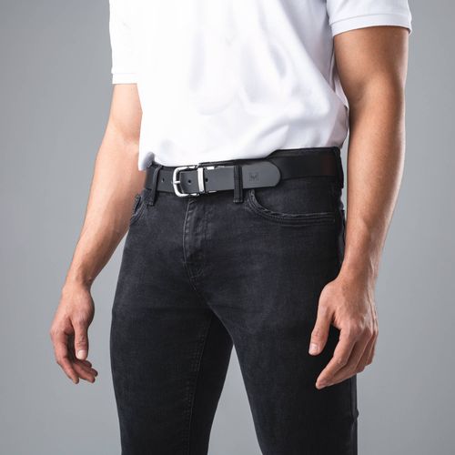 Cinturón casual Mario negro lt