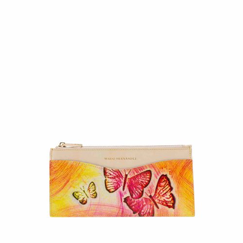 Billetera pouch palma tropicalia Mariposas