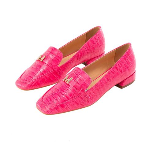 Mocasín loafer amaranta fucsia croco MH Mocs