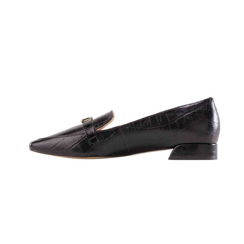 Mocasín loafer amaranta negro croco MH Mocs