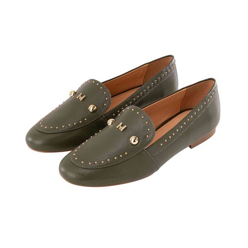 Mocasín loafer atenea verde MH Mocs