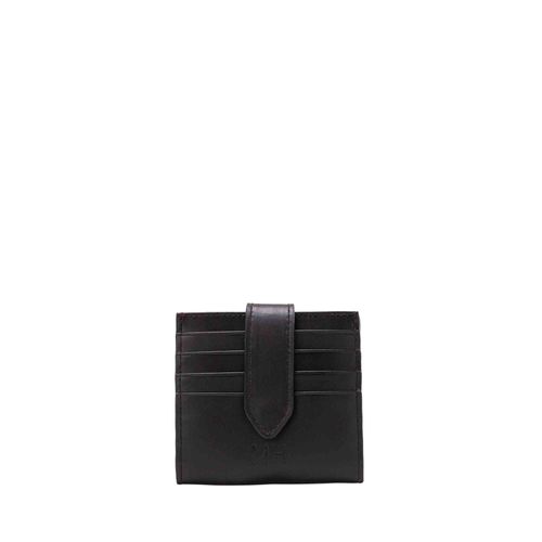 Tarjetero broche 18 tarjetas negro chili Esencial