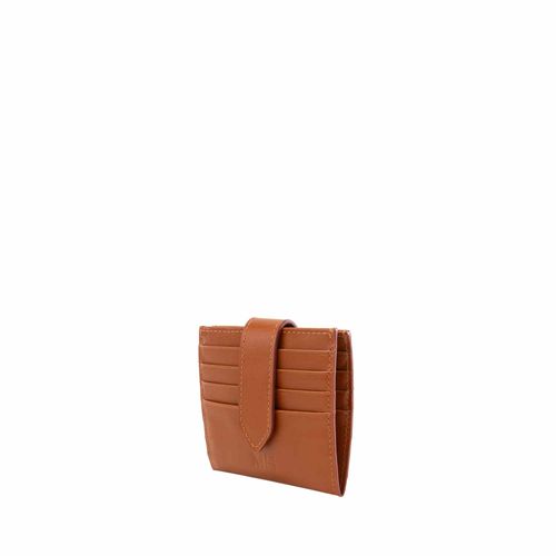 Tarjetero broche 18 tarjetas miel Esencial