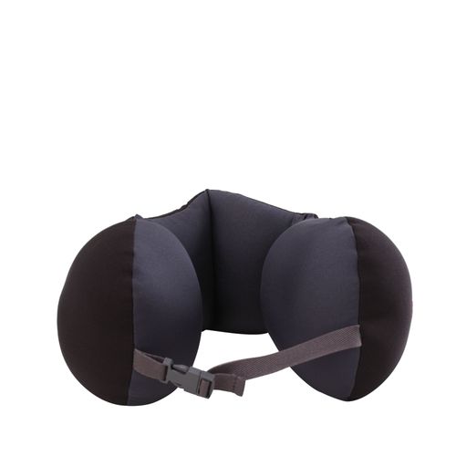 Almohada con pouch negro gris Explora