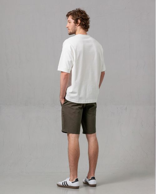Bermuda con pretina elástica para hombre