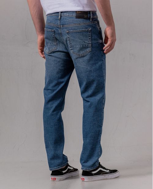 Jean Slim tiro medio para hombre