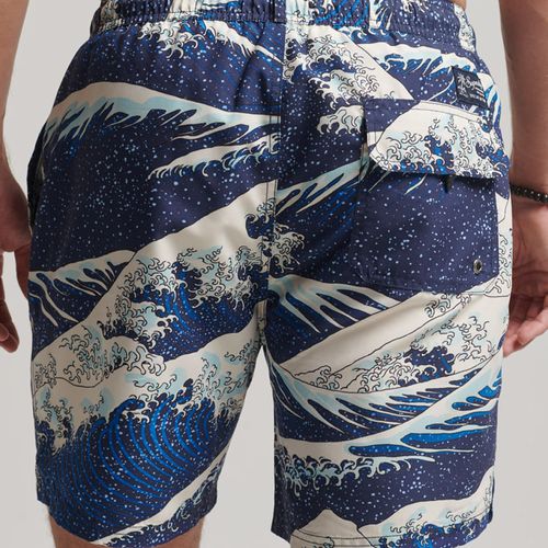 Pantaloneta Corta Para Hombre Vintage Hawaiian Superdry