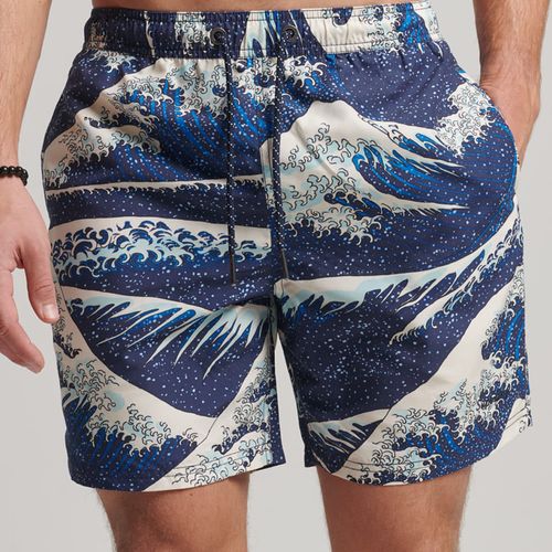 Pantaloneta Corta Para Hombre Vintage Hawaiian Superdry
