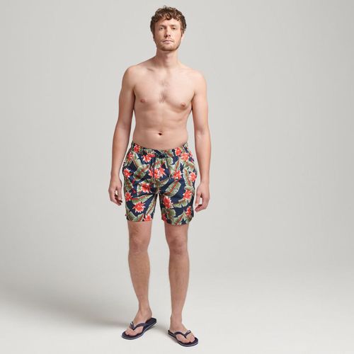 Pantaloneta Corta Para Hombre Vintage Hawaiian Superdry