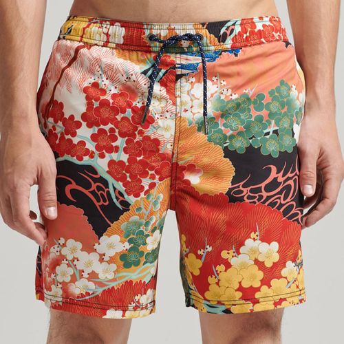 Pantaloneta Corta Para Hombre Vintage Hawaiian Superdry