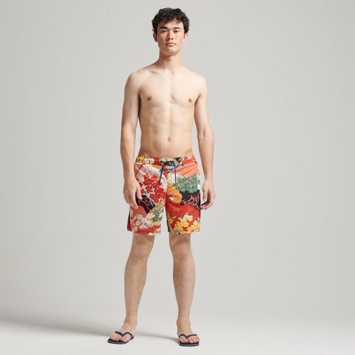 Pantaloneta Corta Para Hombre Vintage Hawaiian Superdry