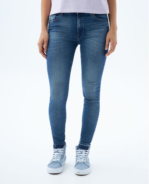 Jean Jegging tono medio para mujer