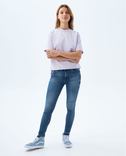 Jean Jegging tono medio para mujer