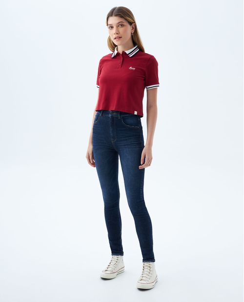 Jean Jegging tiro súper alto para mujer