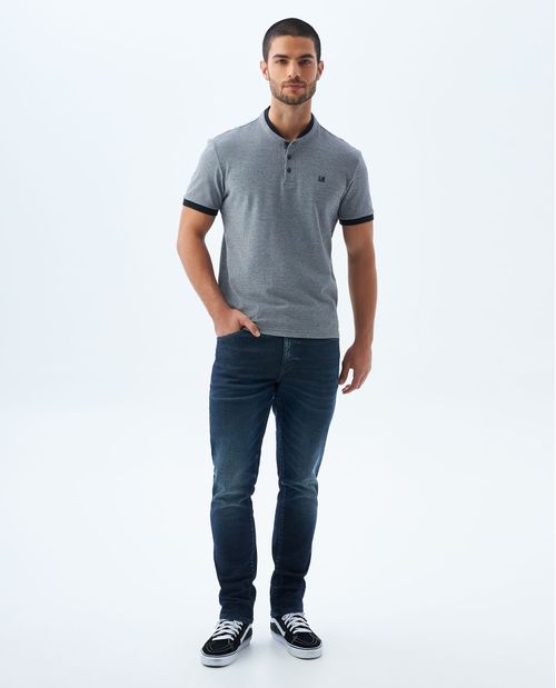 Jean Slim tono oscuro para hombre