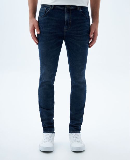 Jean Skinny tono oscuro