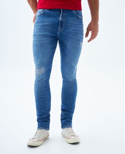 Jean Skinny con rotos para hombre