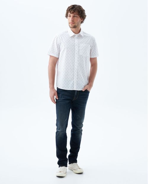 Camisa con diseño mini print para hombre