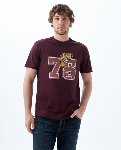 Camiseta slim manga corta para hombre