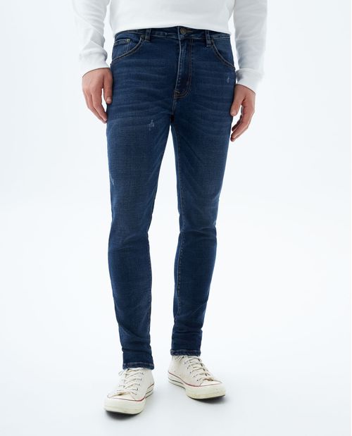 Jean skinny con tallones para hombre