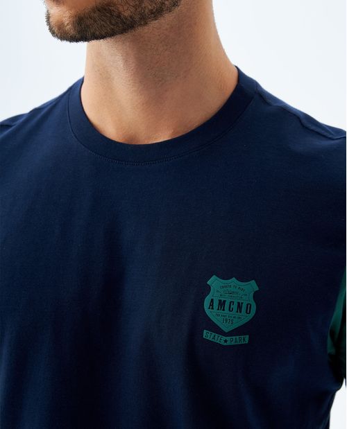 Camiseta en bloques de color para hombre