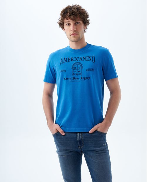 Camiseta Slim manga corta para hombre